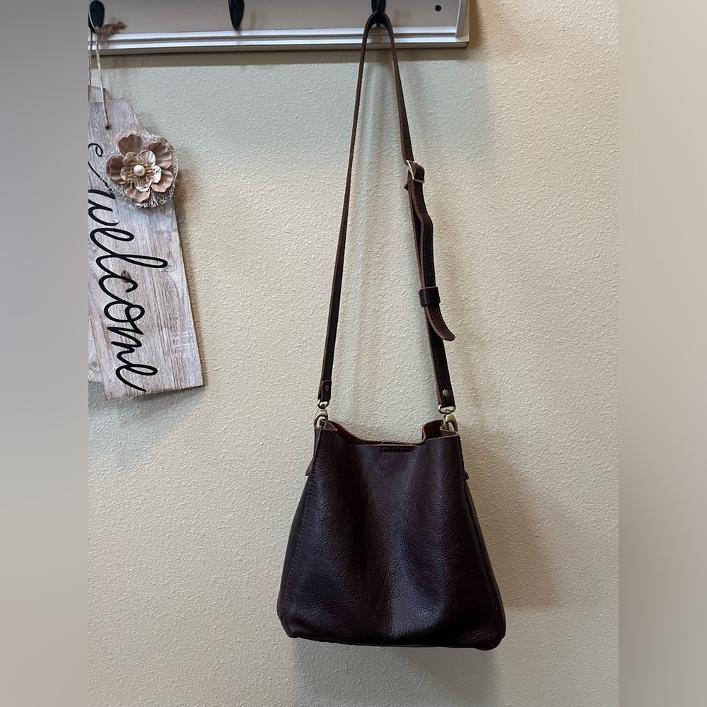 Portland Leather Goods Butterfly Bucket Bag